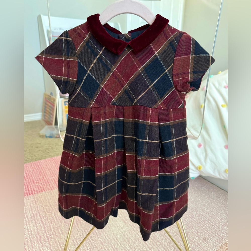 Zara Toddler Girls Plaid Dress